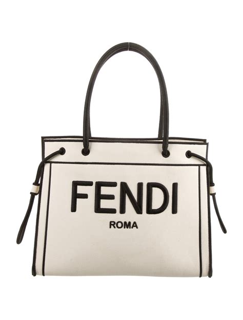 fendi canvas bags|fendi roma canvas tote.